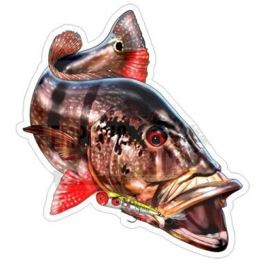 Imagem de Adesivo Peixes EP Fishing Grande (aproximadamente 30x25cm)