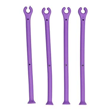 Imagem de Suporte de copo de vinho de silicone flexível ajustável sem BPA, pequeno e leve, para uso na lava-louças