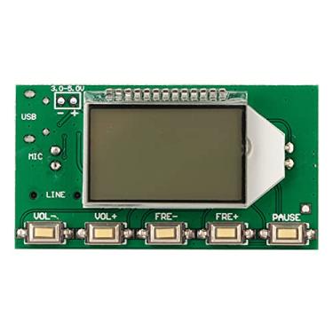Imagem de WALFRONT Módulo FM Sem Fio Estéreo DSP PLL Transmissor PLL de Processamento de Sinal de áudio Digital Com Display LCD 87-108 MHz para Emissão de áudio de Computador de Rádio FM