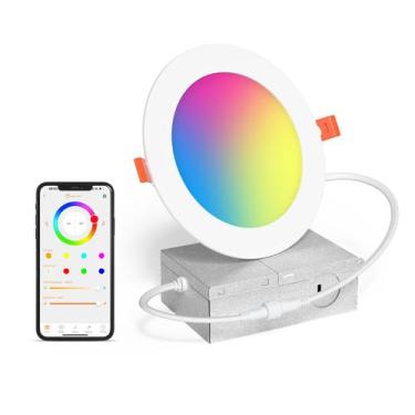 Imagem de Iluminação embutida inteligente SikSog 6 polegadas RGBCW 16W LED 1350l