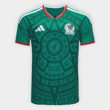 Imagem de Camisa Seleção México Home Torcedor 2026 s/n Adidas Masculina, Verde, 