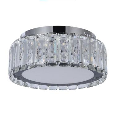 Imagem de Plafon de Sobrepor Cristais Transparente 30cm Led 25W 3000K Bivolt 16094-PL