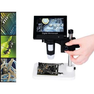 Imagem de Lupa Conta-fio Microscópio Eletr. Digital 1000x Usb Tela 4.3 - Jiaxi