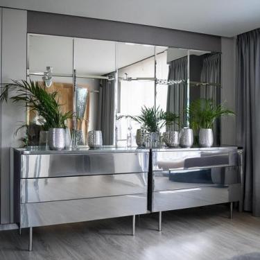 Imagem de Adesivo Vinil Cromado Prata Semi Espelhado Geladeira 3mX50cm - BG Ades