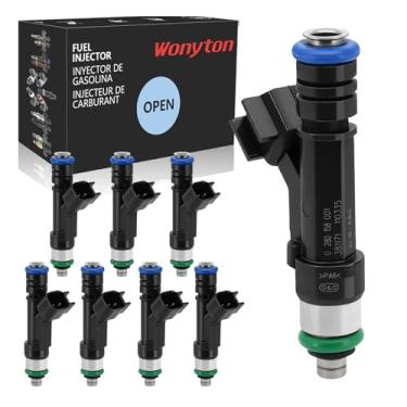 Imagem de Wonyton Injetores de combustível 0280158001 5,4L adequados para Ford E150 2004-2009, E150 Club Wagon 2004-2005, E250 2007-2009, E350 Club Wagon 2004-2005, E350/E40 50 Super Duty 2004-2009, Expedição