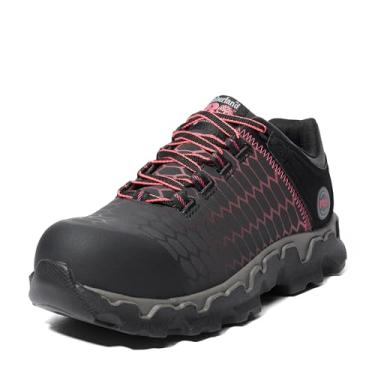 Imagem de Timberland PRO Women's Powertrain Sport Alloy Safety Toe Shoe,Black Raptek With Pink,7.5 M US