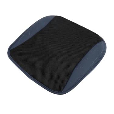 Imagem de SUNGOOYUE Almofada Ventilada Alimentada por USB, Tecnologia de Ventilador Inteligente, Capa de Seda Gelada Antiderrapante Respirável para Carro e Escritório (Azul-marinho)