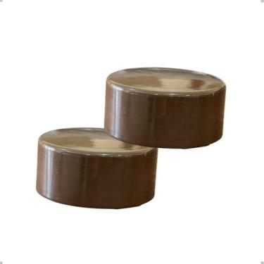 Imagem de Kit Ponteira Tampa 19mm Alumínio Varão Cortina Simples Suiço Tampão 2 