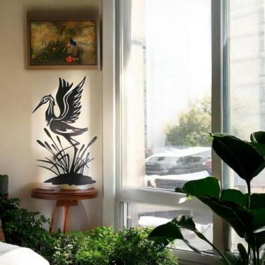 Imagem de Quadro Mandala Garça Ferro Corte a Laser - Estilo Rústico