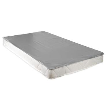 Imagem de Capa Protetora de Colchão Impermeável com Elástico nas 4 Pontas (Cinza, Padrão Casal)