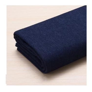Imagem de Tecido Jeans Azul Oceano Para Costura, Artesanato | De Peso Médio | Material Jeans | Material | Azul (100 X145cm）(Blue 1,1x1.45M (3.28x4.75ft))