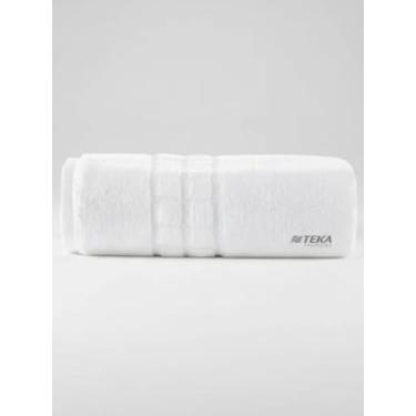 Imagem de Toalha De Rosto Branca Toronto Teka Fios Singelos Hotel Pousada 500g/m²