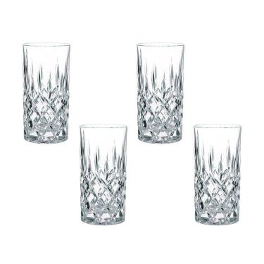 Imagem de 4 Copos Altos Noblesse Em Vidro Cristal 375ml Nachtmann