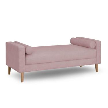 Imagem de Recamier Berlim 1,20m Suede Rose - Inova Decorações