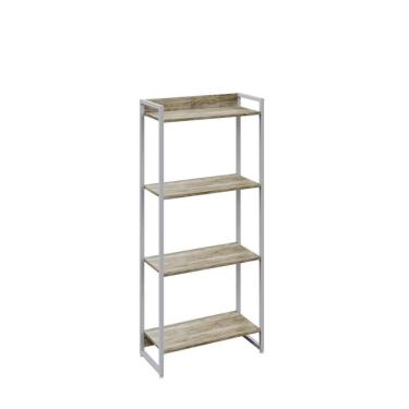 Imagem de Estante Dynamica 60x30x146cm C/04 Prateleiras Carvalho / Est.branca Carvalho / Est.branca