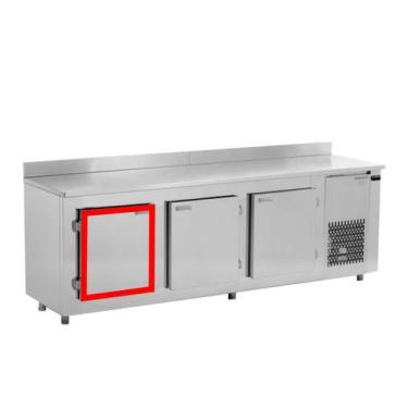 Imagem de Borracha Gaxeta Balcão Gelopar Gbec 1758 Refrigerador Encaixe 53x60 - 