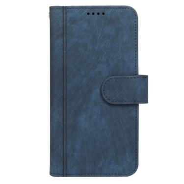 Imagem de FWYANZH Capa carteira para Xiaomi 17 Pro Max/17 Pro/17, capa de couro multicartão com fecho magnético flip suporte capa de proteção de corpo inteiro, azul, 17