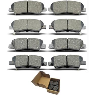 Imagem de Conjuntos de pastilhas de freio para Hyundai para Elantra 2011-2016, para Hyundai para Elantra GT 2013-2016, para Hyundai para Veloster 2012-2016 D1543 D1544 Pastilhas de freio dianteiras traseiras de