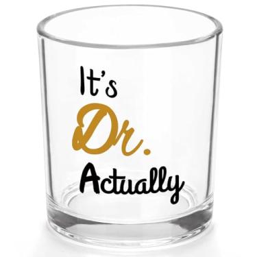 Imagem de Slugeren Doctor Gifts, It's Dr. Actually Whiskey Glass, Funny It's Dr Actually PHD Presente de Formatura, Presentes de Médico para Homens Médicos Dentistas Médicos MD PhD Medical, 283 g