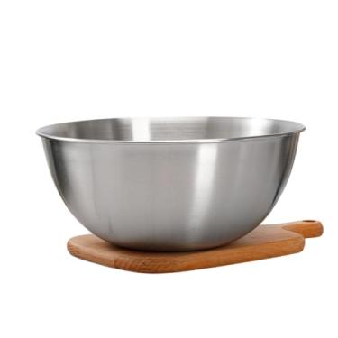 Imagem de Tigela Inox Bowl Multiuso Profissional – Aço Inoxidável Durável para Preparo e Grandes Porções - 26cm