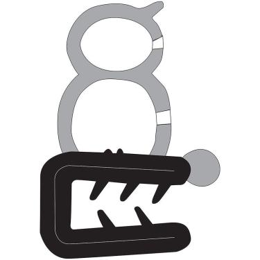 Imagem de Par De Borrachas Da Porta S/aba Caminhão Cargo Todos