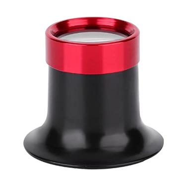 Imagem de Lupa de liga de alumínio 10x, lupa compacta e leve para reparo de relógios, fabricação de joias, costura, leitura e trabalho de detalhes finos