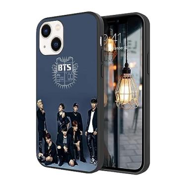Imagem de WWDIYHOUSE Capa compatível com iPhone 15, capa à prova de choque de TPU macio com design exclusivo e legal para homens/mulheres/meninos/meninos (Fashion-BTS-14)