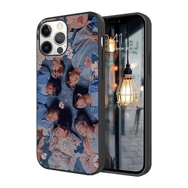 Imagem de WWDIYHOUSE Capa compatível com iPhone 16 Pro, design exclusivo legal TPU macio à prova de choque para homens/mulheres/meninas/meninos (Fashion-BTS-2)