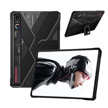 Imagem de Capa para tablet gamer RedMAGIC Astra/redmagic pad 3 Pro, capa KONXISA com suporte, capa macia de policarbonato premium, capa protetora resistente a arranhões e à prova de choque, preta