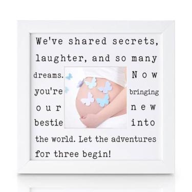 Imagem de THYGIFTREE Presente de chá de bebê para melhor amiga irmã grávida Sentimental Nova Bestie Lembrança Presente de Primeira Vez Presente de Maid of Honor Tia to Be Decoração de berçário para bebês