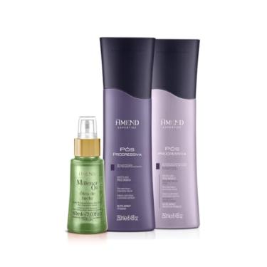 Imagem de Amend Expertise Pós Progressiva Shampoo 250ml + Condicionador 250ml + Millenar Oil Inchi 60ml