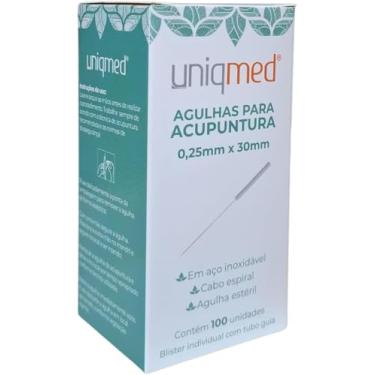 Imagem de Uniqmed, Agulha Acupuntura 0,25x30mm | Aço inox