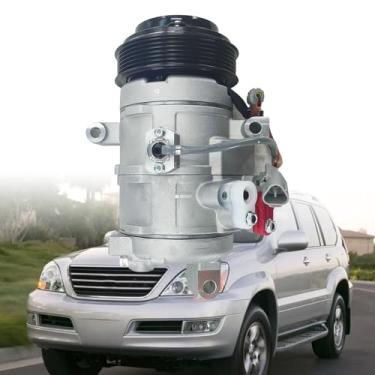 Imagem de SHOWSEN Compressor de ar condicionado CO 10572C AC com embreagem compatível com Toyota Tundra 2007-2009, Sequoi 2001-2007, Lexus GX470 4.7L 2003-2009 Substituição 88320-0C110, 88320-0C070