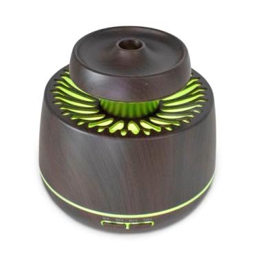 Imagem de Umidificador e Aromatizador de Ambientes com 7 Luzes LED, 400ml, Design Vaso, Bivolt 110v/220v, Madeira