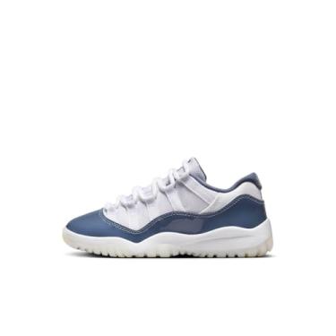 Imagem de Tênis infantil Jordan 11 Retro Low 'Diffused Blue' (FV5116 104) Pré-escolar PS, Branco/Azul-marinho, 15