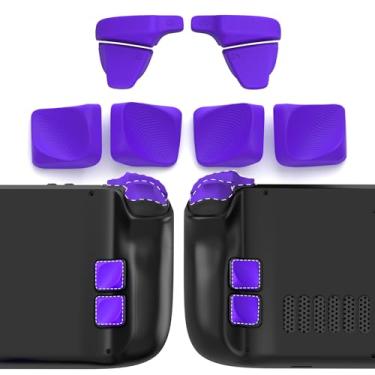 Imagem de PlayVital Design for Steam Deck Back Buttons & Shoulder Buttons Trigger Enhancement Set, LR Increaser Trigger Grip + Back Button Improvement Accessories for Steam Deck OLED & LCD - Purple