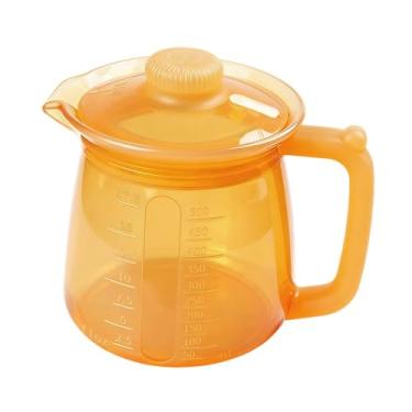 Imagem de Ioensy Bule de silicone para chá, café, óleo, multiuso, à prova de vazamentos, jarra para água, leite, ideal para cozinha, escritório e outras bebidas, Laranja