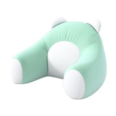 Imagem de Baoblaze Travesseiro de veludo para costas, confortável e macio, almofada de leitura para encosto de sofá, para crianças sentadas no sofá, Verde