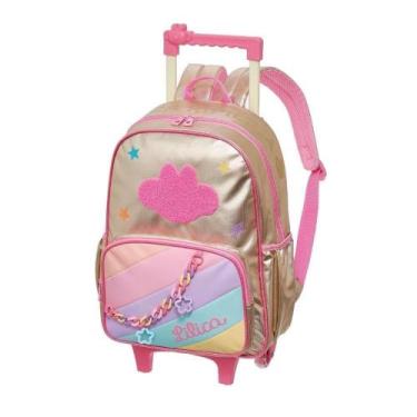 Imagem de Mochila de Rodinhas Lilica Ripilica Com Alças Golden Rosa - Marisol