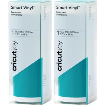 Imagem de Rollo de Vinilo Cricut Joy Smart Permanente Aqua 1.6 m Paquete de 2