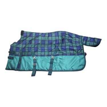 Imagem de oshhni Manta para Cavalo, ao Vento e a Rasgos, em Tecido Oxford 1680D, Quente e Fácil de Instalar, Suprimentos Equinos para Uso Externo, 100cm