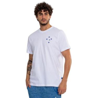 Imagem de Camiseta Clássica Cruzeiro Oficieal Sintética - Surf Center, Branco, G