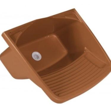 Imagem de Tanque Plástico 24l Para Lavar Roupas Cappuccino