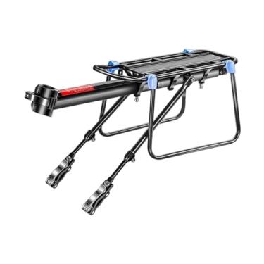 Imagem de simhoa Bagageiro traseiro para bicicleta com de liberação rápida em liga de alumínio e refletor. Acessórios inclusos, Apenas Rack