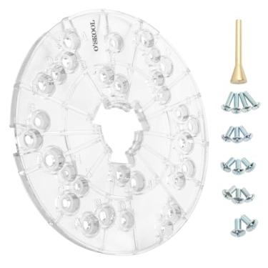 Imagem de O'SKOOL Placa de base universal de acrílico para roteador de 16 cm serve para roteador Porter-Cable, Ryobi, Bosch, Makita, Hitachi, Dewalt