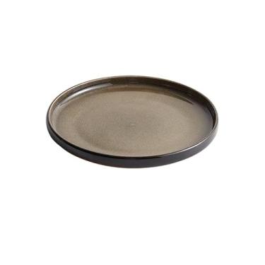 Imagem de uhyOHF Pratos de cerâmica, prato de jantar, prato de comida ocidental, macarrão, bife, prato plano, restaurante, utensílios de mesa, prato de cerâmica, pratos de salada, tamanho único (A-um tamanho