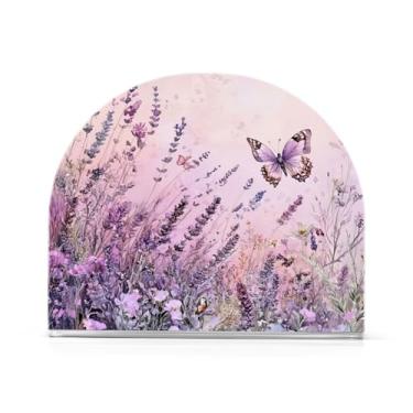 Imagem de Qilmy Lindo porta-guardanapos de borboleta e lavanda para mesas – Porta-guardanapos para cozinha, porta-guardanapos de mesa, porta-guardanapos de coquetel, porta-guardanapos de papel31