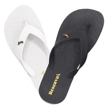 Imagem de Kit 2 Chinelo Masculino Reserva RSV Go Confortável Borracha Premium 750040738 Cor:;Tamanho:37-38-Masculino