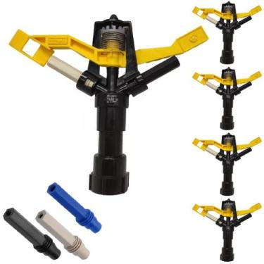 Imagem de 5 Aspersor Agrícola Com Regulagem Agrojet-Escolha A Vazão, Bege 5mm+Tr