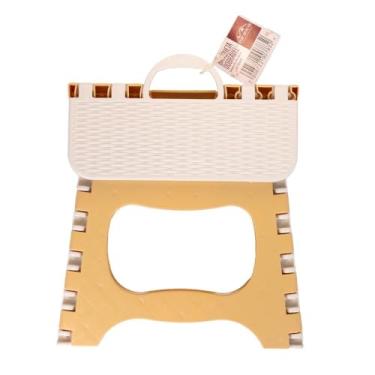 Imagem de Banqueta Dobrável Infantil Compacta e Leve com Suporte Até 30Kg para Uso Versátil